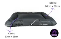 ALMOHADON NEGRO O GRIS OSCURO PERROPOLIS TALLE S